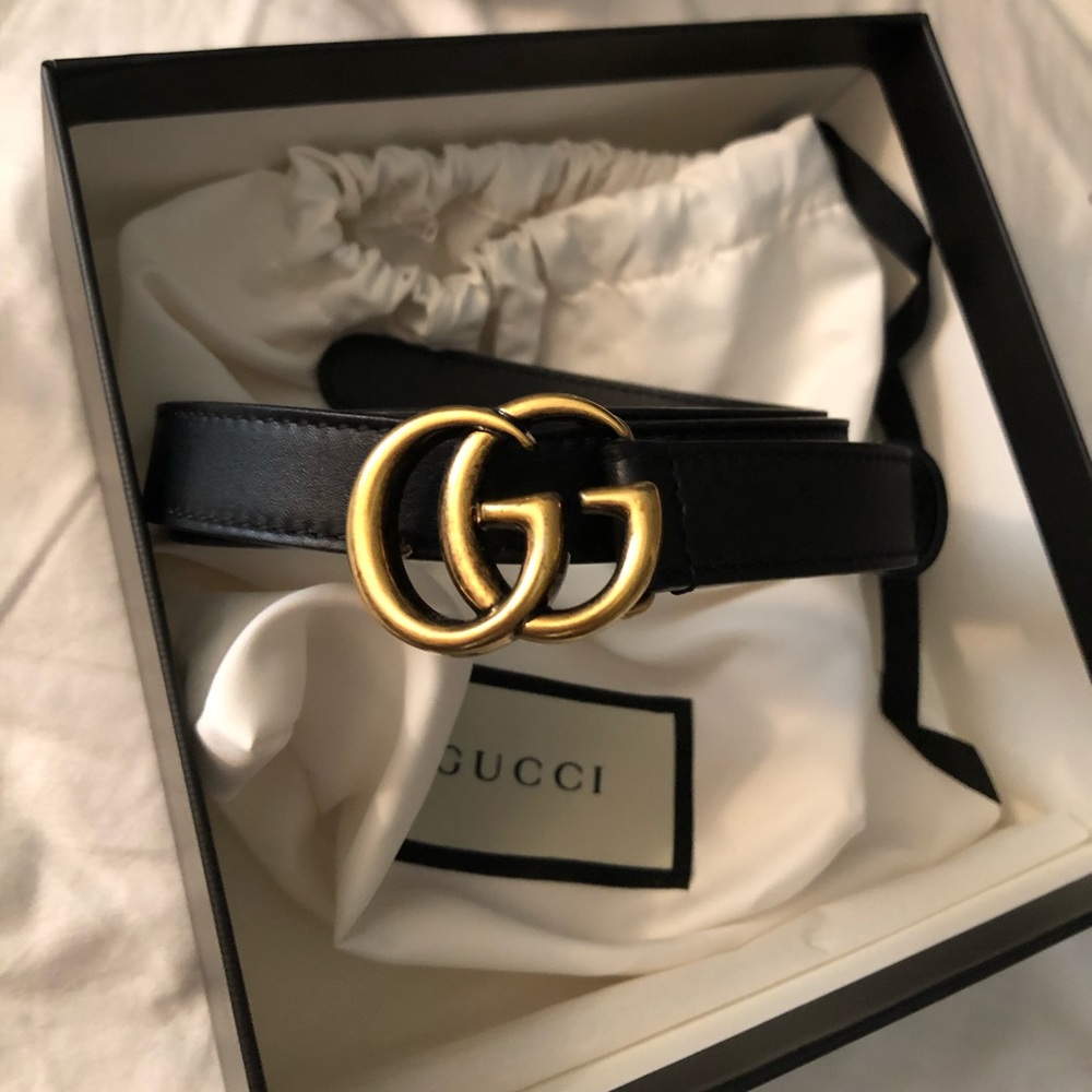 SOLD 🚫Black Double G Gucci Belt size 80